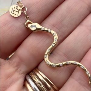 SOLD. Kundalini extender/petite bracelet/pendant.  14k. 3gms.